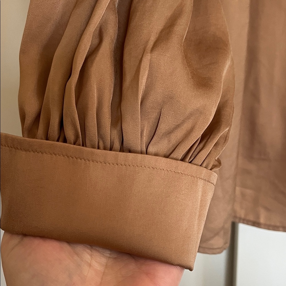 Banana Republic | Elegant Tan Women's Blouse - Picture 5 of 7